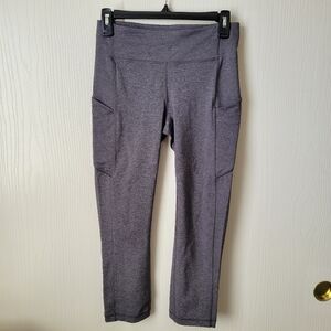 Lululemon Athletica Crop Leggings Heathered Gray Size 6